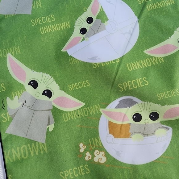 NWT Star Wars Baby‎ Yoda Mandalorian Drawstring Green Backpack Tote Bag - Picture 6 of 9